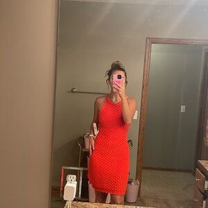 Eliza J Vibrant Red Mini Dress